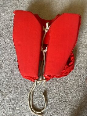 Vintage 1979 Tapatco Red Life Jacket Vest with Front Ties